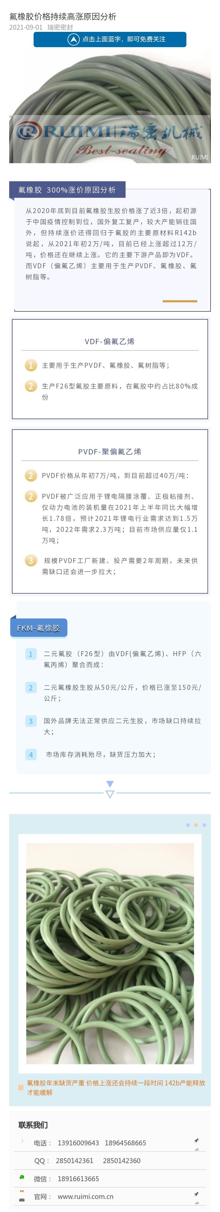氟橡膠漲價(jià)原因分析